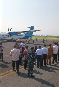 Bupati Jember Gus Fawait resmi membuka Penerbangan Perdana Dari Bandara Notohadinegoro Jember menuju Halim Perdana Kusuma Jakarta